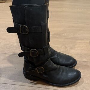 Fiorentini + Baker Black Combat Boots